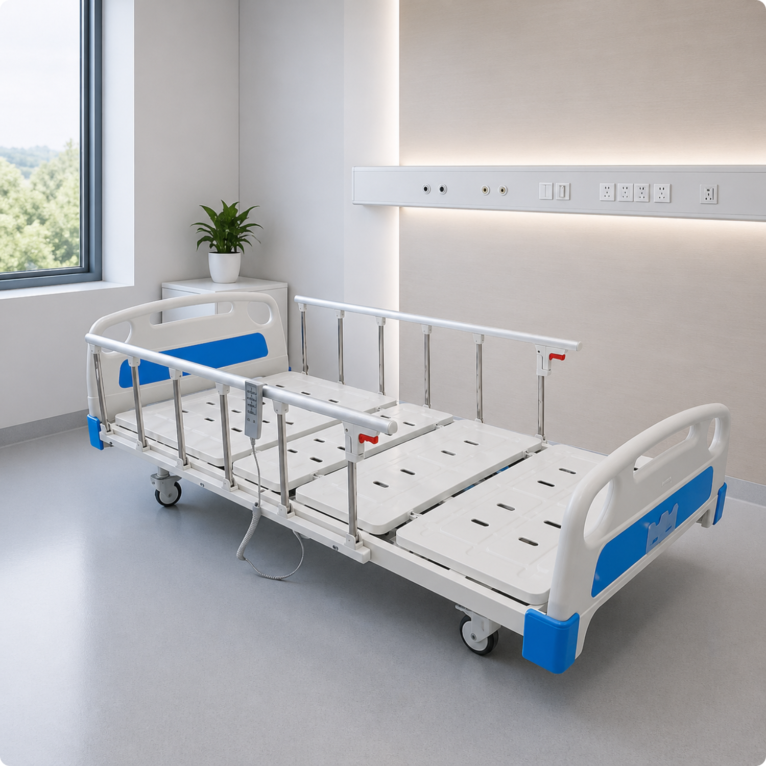 Lit médicalisé manuel 3 fonctions KTJ-011M304A